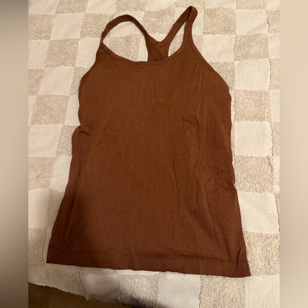 Lululemon Brown Ribbed Tank Top